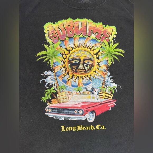 Sublime Graphic T-shirt Men XL Black Short Sleeve Music - Picture 2 of 9